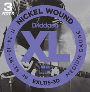 D’Addario XL Nickel Wound Electric Guitar Strings