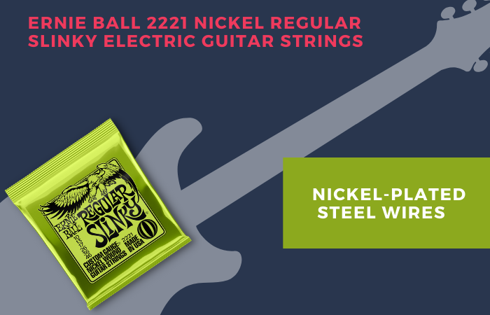 Ernie Ball 2221 Nickel Regular Slinky Electric Guitar Strings