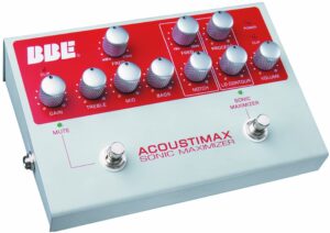 BBE Acoustimax Acoustic Instrument Preamp Pedal with Full Featured Sonic Maximizer