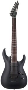 ESP LTD MH-417 Black Satin 7 String Electric Guitar