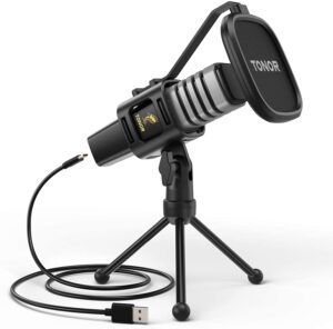USB Microphone, TONOR Condenser Computer PC Mic with Tripod Stand