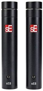 sE Electronics - sE8 Small Diaphragm Condenser Microphone with Mounting and Case, Factory Matched Pair